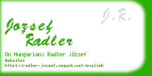 jozsef radler business card