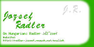 jozsef radler business card